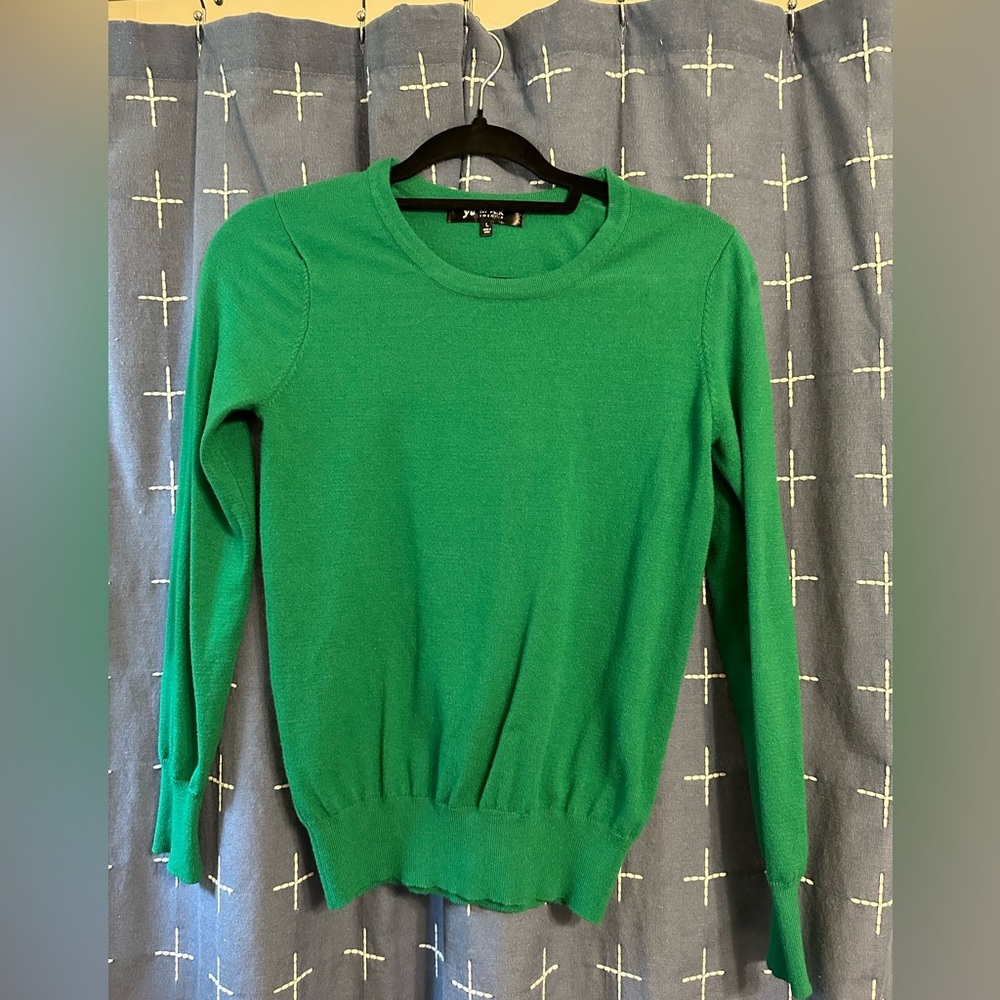 Green Crew Neck Sweater